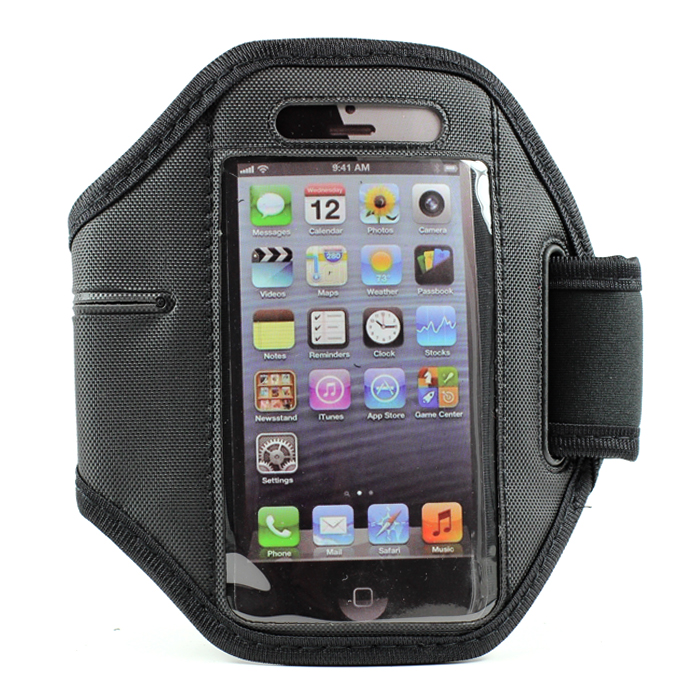 iPHONE 5S 5C 5 Slim Fit Armband (Black)